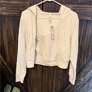 SKIMS mint hooded jacket